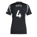 Arsenal Ben White #4 Bortedrakt Dame 2024-25 Korte ermer